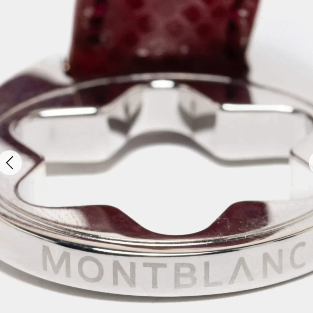 Mont Blanc Hold Me Tight Leather Sterling Silver Bracelet - Picture 5 of 5